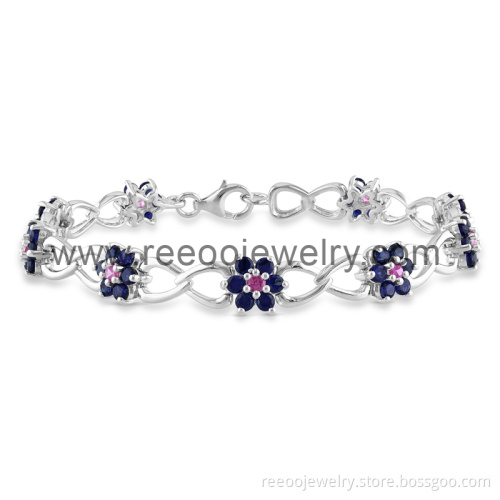 7" Women's Fashion Bracelets, Sterling Silver Friendship Bracelet Bangles